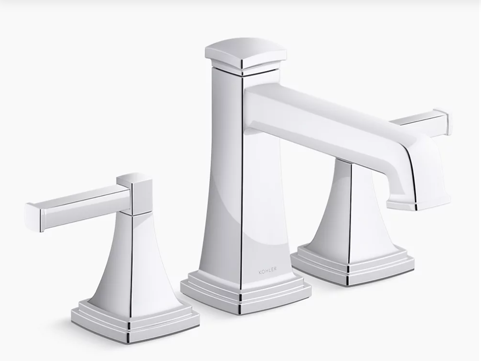 Kohler Riff in Chrome detail view blank background